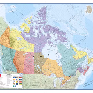 Map of Canada wallpaper