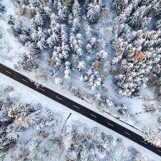Drone winter wallpaper