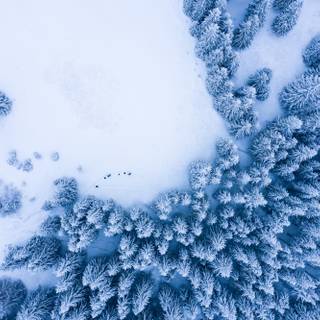 Drone winter wallpaper