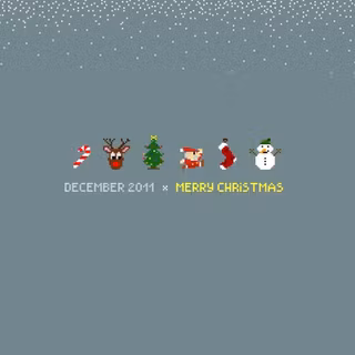 Preppy Christmas laptop wallpaper