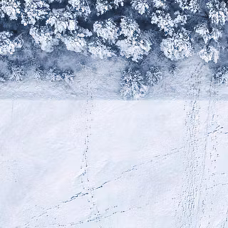 Drone winter wallpaper