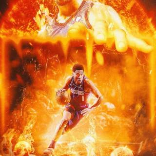 Fire NBA wallpaper