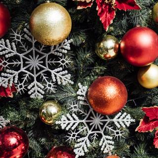 Surreal Christmas wallpaper