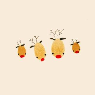 Cute minimalist Christmas wallpaper