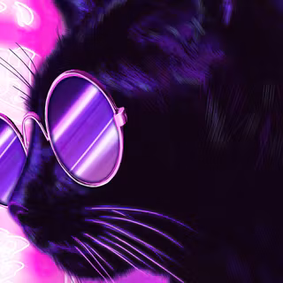 Purple kittens wallpaper
