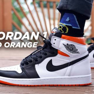 Air Jordan 1 Electro orange wallpaper