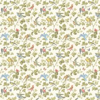 Winter bird pattern wallpaper