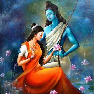 Ram Sita cartoon wallpaper