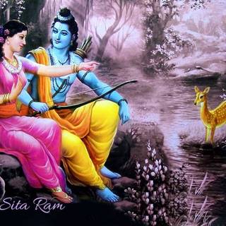 Ram Sita cartoon wallpaper