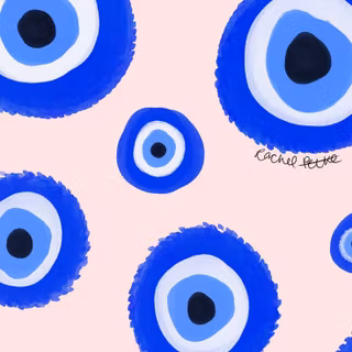 Evil eye blue wallpaper