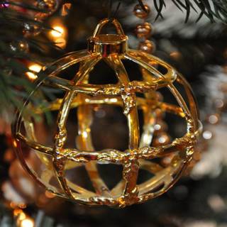 Gold Christmas laptop wallpaper