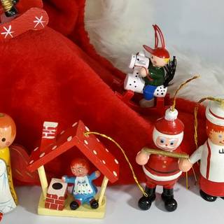 Vintage wood Christmas wallpaper