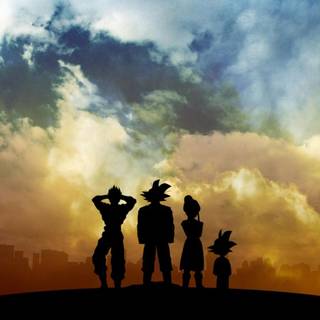 Goku sunset wallpaper