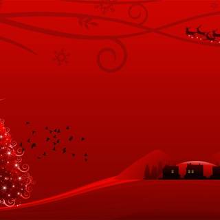 Red Christmas desktop wallpaper