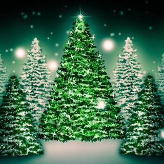 Dark green Christmas wallpaper
