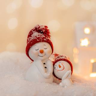 Winter and Christmas cute wallpaper