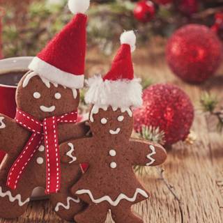 Christmas cookies laptop wallpaper