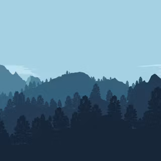 Minimalist winter mountain wallpaper