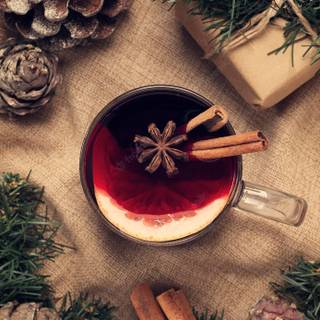 Drinks Christmas wallpaper