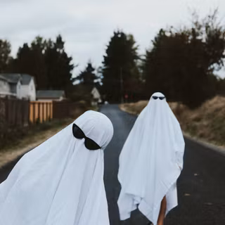 Ghost with sunglasses wallpaper