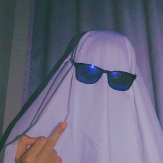 Ghost with sunglasses wallpaper