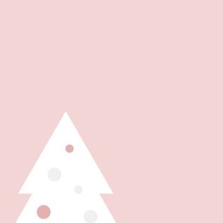 White and pink Christmas wallpaper