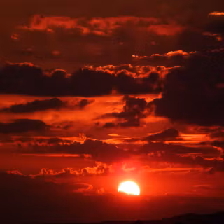 Cloudy sunset wallpaper