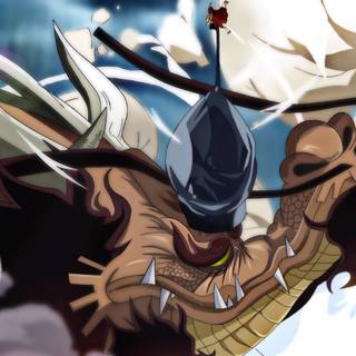 Luffy and Kaido wallpaper