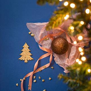 New Year Christmas tree wallpaper