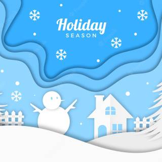 Winter landscape holidays wallpaper