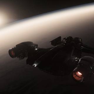 Space flight wallpaper