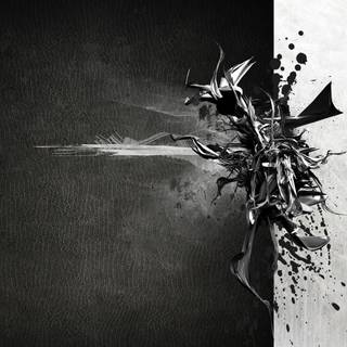 Black vs white wallpaper