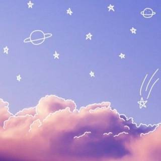 Aesthetic clouds computer wallpaper