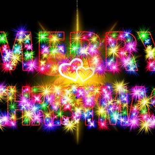 Christmas colourful wallpaper