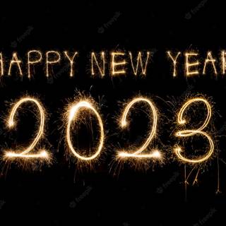 Aesthetic New Year 2023 wallpaper