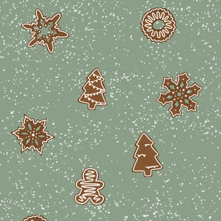 Cute Christmas gingerbread wallpaper