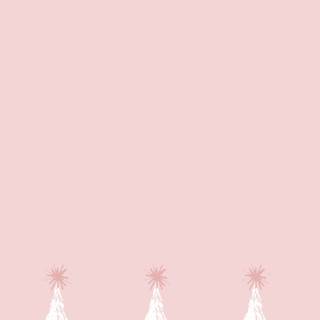 Christmas pink trees wallpaper