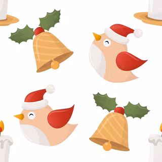 Cute bright Christmas wallpaper