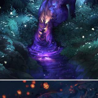 Super cute mythical animals wallpaper