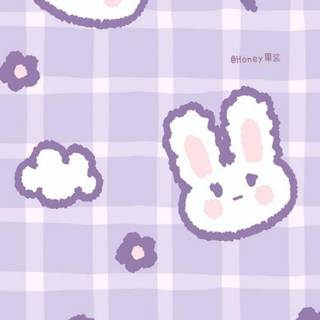 Purple bunny wallpaper