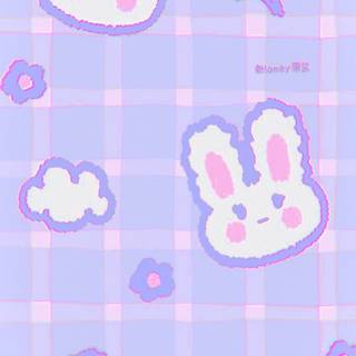 Purple bunny wallpaper
