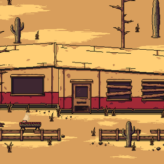 Pixel room wallpaper