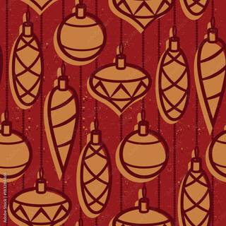 New Year retro wallpaper