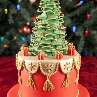Christmas cakes wallpaper