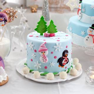 Christmas cakes wallpaper