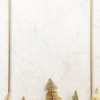 Christmas gold tree wallpaper