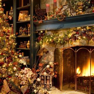 Warm Christmas desktop wallpaper
