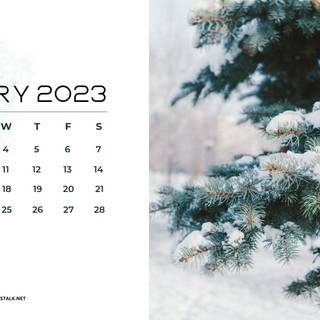 January 2023 calendar wallpaper