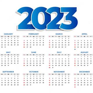 2023 calendar wallpaper