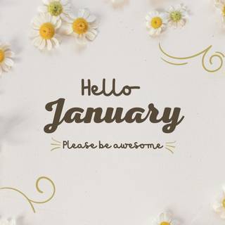 Hello January wallpaper